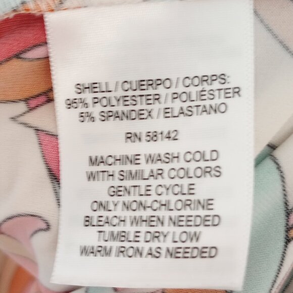 London Times Retro Mod Abstract Floral Shift Dress - Picture 8 of 8